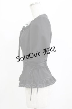 画像2: MIHO MATSUDA / レースアップブラウス  ブラック H-26-02-10-056-GO-BL-KB-ZH