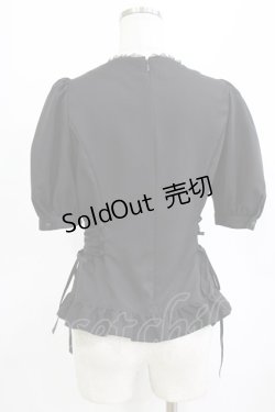 画像3: MIHO MATSUDA / レースアップブラウス  ブラック H-26-02-10-056-GO-BL-KB-ZH