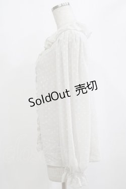 画像2: Leur Getter / ジョーゼットドビーブラウス  グレー H-26-02-10-057-LU-BL-KB-ZH