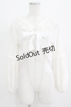 画像1: MR corset / レースリボンボレロ  オフホワイト H-26-02-10-059-PU-TO-KB-ZH