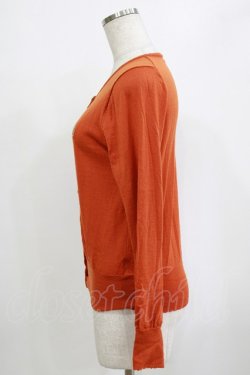 画像2: Jane Marple / クラウンEmbカーディガン  オレンジ H-26-02-10-062-JM-TO-KB-ZH