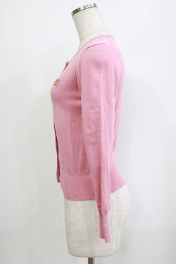 画像2: Jane Marple / クラウンEmbカーディガン  ピンク H-26-02-10-063-JM-TO-KB-ZH