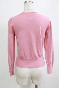 画像3: Jane Marple / クラウンEmbカーディガン  ピンク H-26-02-10-063-JM-TO-KB-ZH