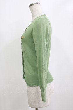 画像2: Jane Marple / クラウンEmbカーディガン  グリーン H-26-02-10-064-JM-TO-KB-ZH