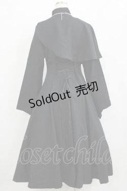 画像3: ATELIER BOZ / エンリコワンピース  黒×黒 H-26-02-10-008-EL-OP-KB-ZH