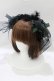 画像1: Atelier Beatrice / フェザーコサージュカチューシャ  ブラック H-26-02-10-074-GO-AC-KB-ZH (1)