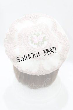 画像1: MorunxMuunaStoik / wisleyベレー帽  オフホワイト×ベージュピンク H-26-02-10-075-EL-AC-KB-ZH