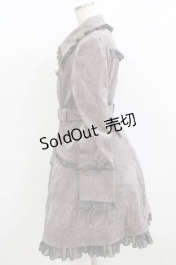 画像2: ALGONQUINS / ダブルボタンフリルコート  グレージュ H-26-02-10-015-AL-CO-KB-ZH