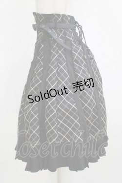 画像2: OZZ ANGELO / ローズハンティングジップスカート  ブラック H-26-02-10-003-OO-SK-KB-ZH