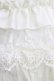 画像5: Ozz oneste / 薔薇刺繍レースフリルスカート  ホワイト H-26-02-10-023-OO-SK-KB-ZH (5)