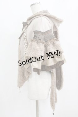 画像2: Ozz oneste / うさ耳フードケープマント  ベージュ H-26-02-11-028-OO-JA-KB-ZH