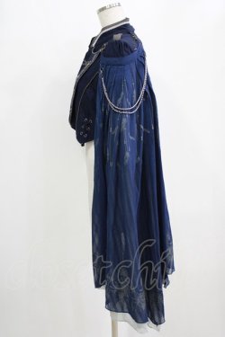 画像2: Ozz oneste / 青薔薇マント付ジャケット  ネイビー H-26-02-11-029-OO-JA-KB-ZH