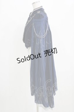 画像2: Ozz oneste / 青薔薇マント付ジャケット  ネイビー H-26-02-11-029-OO-JA-KB-ZH