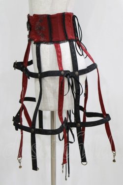 画像2: Ozz oneste / クリノリンスカート  黒×赤 H-26-02-11-030-OO-SK-KB-ZH