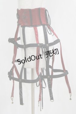 画像2: Ozz oneste / クリノリンスカート  黒×赤 H-26-02-11-030-OO-SK-KB-ZH