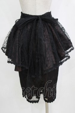 画像3: abilletage / フィッシュテールペプラムスカート  ボルドー H-26-02-11-032-GO-SK-KB-ZH