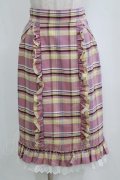 MILK / M cafe スカート  ローズチェック H-26-02-11-033-ML-SK-KB-ZH