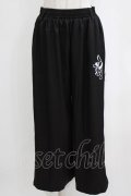 NieR Clothing / 2WAY SIDE ZIP WIDE PANTS F 黒 H-26-02-11-036-PU-PA-AK-ZH