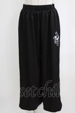 画像1: NieR Clothing / 2WAY SIDE ZIP WIDE PANTS F 黒 H-26-02-11-036-PU-PA-AK-ZH