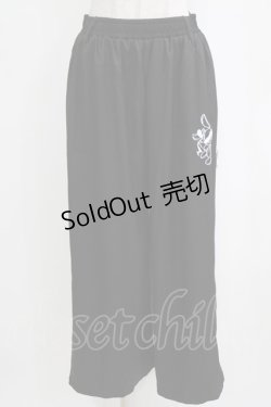 画像1: NieR Clothing / 2WAY SIDE ZIP WIDE PANTS F 黒 H-26-02-11-036-PU-PA-AK-ZH