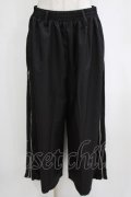 NieR Clothing / 2WAY SIDE ZIP WIDE PANTS F 黒 H-26-02-11-037-PU-PA-AK-ZH