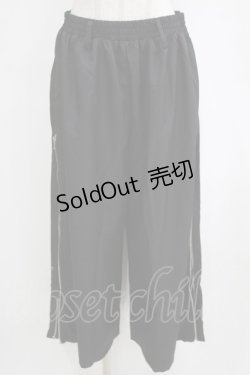 画像1: NieR Clothing / 2WAY SIDE ZIP WIDE PANTS F 黒 H-26-02-11-037-PU-PA-AK-ZH