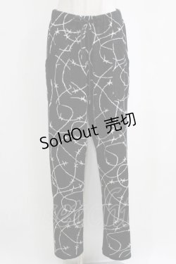 画像1: MILKBOY / WIREニットパンツ  ブラック H-26-02-11-038-MB-PA-KB-ZH