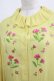 画像4: Jane Marple / クレープジョーゼットThistle embroideryドレス  イエロー H-26-02-11-004-JM-OP-KB-ZH (4)