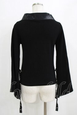 画像3: Qutie Frash / 着物オフショルショートカーデ  黒×赤 H-26-02-11-040-QU-TO-AK-ZH