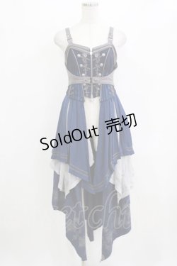 画像1: Ozz oneste / 薔薇刺繍ナポレオン2Wayビスチェ  ネイビー H-26-02-11-042-OO-TO-KB-ZH