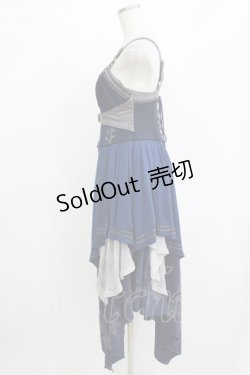 画像2: Ozz oneste / 薔薇刺繍ナポレオン2Wayビスチェ  ネイビー H-26-02-11-042-OO-TO-KB-ZH