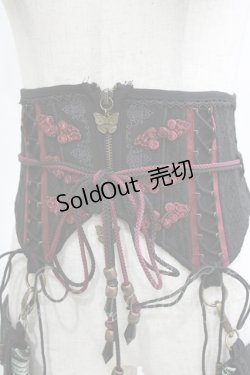 画像5: Ozz oneste / フラップポケット付コルセット  黒 H-26-02-11-044-OO-ZA-KB-ZH