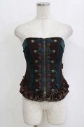 Ozz oneste / ナポレオンオーバーバストコルセット  ブラウン×グリーン H-26-02-11-045-OO-TO-KB-ZH