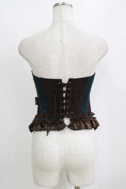 画像3: Ozz oneste / ナポレオンオーバーバストコルセット  ブラウン×グリーン H-26-02-11-045-OO-TO-KB-ZH