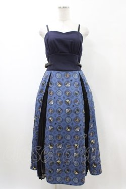 画像1: axes femme POETIQUE / ディズニー ヴィランズ/ワンピース M ネイビー H-26-02-11-1032-AX-OP-NS-ZH