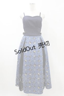 画像1: axes femme POETIQUE / ディズニー ヴィランズ/ワンピース M ネイビー H-26-02-11-1032-AX-OP-NS-ZH