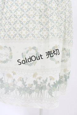 画像3: axes femme / たんぽぽ柄ロングキャミワンピース Free 生成り H-26-02-11-1033-AX-TO-NS-ZH