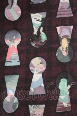 画像4: axes femme POETIQUE / アリス　鍵穴柄ジャンスカ M ワイン H-26-02-11-1035-AX-OP-NS-ZH