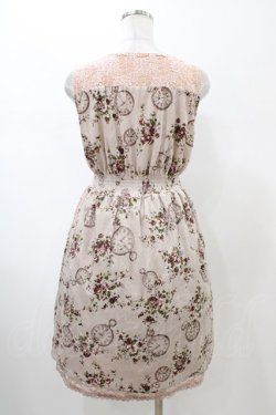 画像2: axes femme / ベロアプリントワンピース M ピンク H-26-02-11-1038-AX-OP-NS-ZH