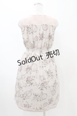 画像2: axes femme / ベロアプリントワンピース M ピンク H-26-02-11-1038-AX-OP-NS-ZH