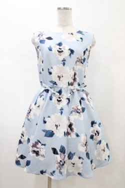 画像1: LIZ LISA / ぼかし花柄ワンピース Free サックス H-26-02-11-1039-LO-OP-NS-ZH