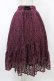画像1: axes femme / 総レーススカート M ワイン H-26-02-11-1040-AX-SK-NS-ZH (1)