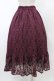 画像2: axes femme / 総レーススカート M ワイン H-26-02-11-1040-AX-SK-NS-ZH (2)