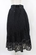 axes femme / 総レーススカート M ブラック H-26-02-11-1041-AX-SK-NS-ZH