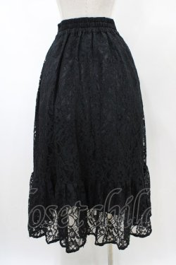画像2: axes femme / 総レーススカート M ブラック H-26-02-11-1041-AX-SK-NS-ZH