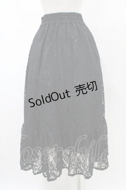 画像2: axes femme / 総レーススカート M ブラック H-26-02-11-1041-AX-SK-NS-ZH