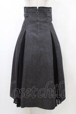 画像1: axes femme / ジップハイウエストスカート M ブラック H-26-02-11-1042-AX-SK-NS-ZH