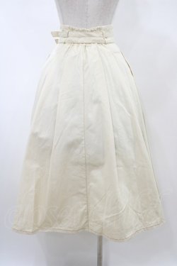 画像2: an another angelus / ダブルベルトタックフレアースカート Free Ivory H-26-02-11-1044-CA-SK-NS-ZH