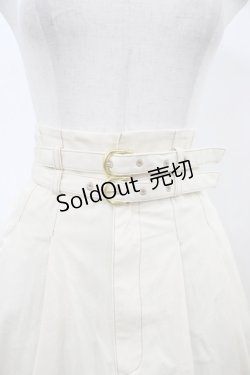 画像3: an another angelus / ダブルベルトタックフレアースカート Free Ivory H-26-02-11-1044-CA-SK-NS-ZH