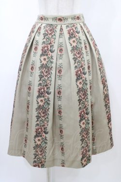 画像1: an another angelus / ゴブランフラワープリントタックスカート Free BEIGE H-26-02-11-1045-CA-SK-NS-ZH